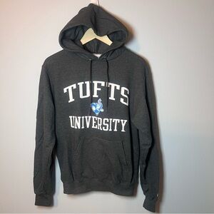Tufts University Jumbos Hoodie Men’s S Gray Champion Sweatshirt College NCAA